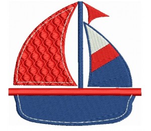 Stickdatei - Ahoi Eule Boot